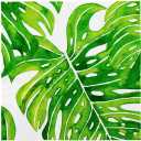 Restaurantware 13 Inch Paper Luncheon Napkins 500 Tropical Leaves Design Printed Napkins - 3-Ply Textured Edges White Paper Decorated Napkins Soft And Strong For Parties Or Catering Events