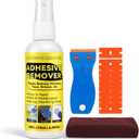 Adhesive Remover, Surface-Safe Sticker Remover Spray, Glue Remover that Quickly Removes Sticker, Glue, and Tape Residue | Safe for Car, Glass, Label, Decals & More, 4.06 fl.oz/120ml