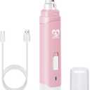 Casfuy Dog Nail Grinder Upgraded - Professional 2-Speed Electric Rechargeable Pet Nail Trimmer Painless Paws Grooming & Smoothing for Small Medium Large Dogs & Cats