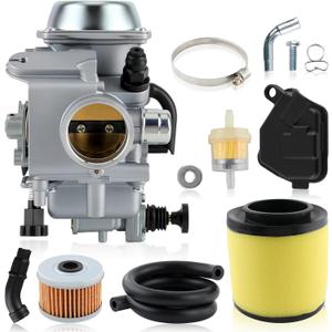 MOTOALL TRX300 carburetor+Oil Filterw/Air Filter for Honda TRX300 FOURTRAX 1988-2000, TRX300 FW FOURTRAX 1988-2000