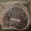 Kate Newborn Photography Props Brown Heart Shaped Rattan Basket Handcrafted Baby Basket Bed Set for Baby Photography Photoshoot