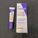 CeraVe Skin Renewing Vitamin C Eye Cream, Vitamin C, Hyaluronic Acid, Ceramides & Caffeine, Under Eye Cream For Dark Circles and Puffiness, Fragrance Free & Ophthalmologist Tested, 0.5 Fl. Oz