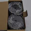 2 Pack Solar Fence Lights Metal Solar Powered Outdoor Wall Deck Step Lights Tree Theme Waterproof Fence Light for Garden Post Patio Backyard Yard Decor (Tree, 2 Pack)