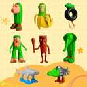 Tralalero Tralala Action Figure,Tung Tung Tung Sahur, BRR BRR Patapim,Collectible Animals Figurine Doll Gifts for Fans (Pack of 8)