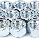 10PCS 1/2-20 Inch Trailer Lug Nuts, Zinc Plated 509 Lug Nuts, Open End Acorn Nut, Tire Lugs Wheel Nuts Replacement Fits 1/2" Wheel Lug Studs, Universal for Trailer Camper RV Truck