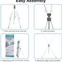 YOSE X Frame Banner Stand Fits Any Banner Adjustable Size 23"X63" to 32"X78" with Portable Retractable Carrying Bag, Customize Stand for Trade Show Exhibition Market