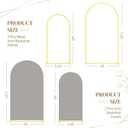 Toolterritary Metal Arch Backdrop Stand and Cover Set, 7.2FT, 6FT Party Backdrop, Easy to Assemble, Backdrop Stand for Parties, Birthday, Baby Shower | Easy to Assemble, For Parties, Birthday, Baby Shower