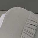 JINXIA Knee Pillow for Side Sleepers, Comfortable Memory Foam Leg Pillow for Side Sleeping, Pillow Sleeping Between Legs Aligns Spine, for Hip, Back & Sciatica Pain Relief, White and Gray