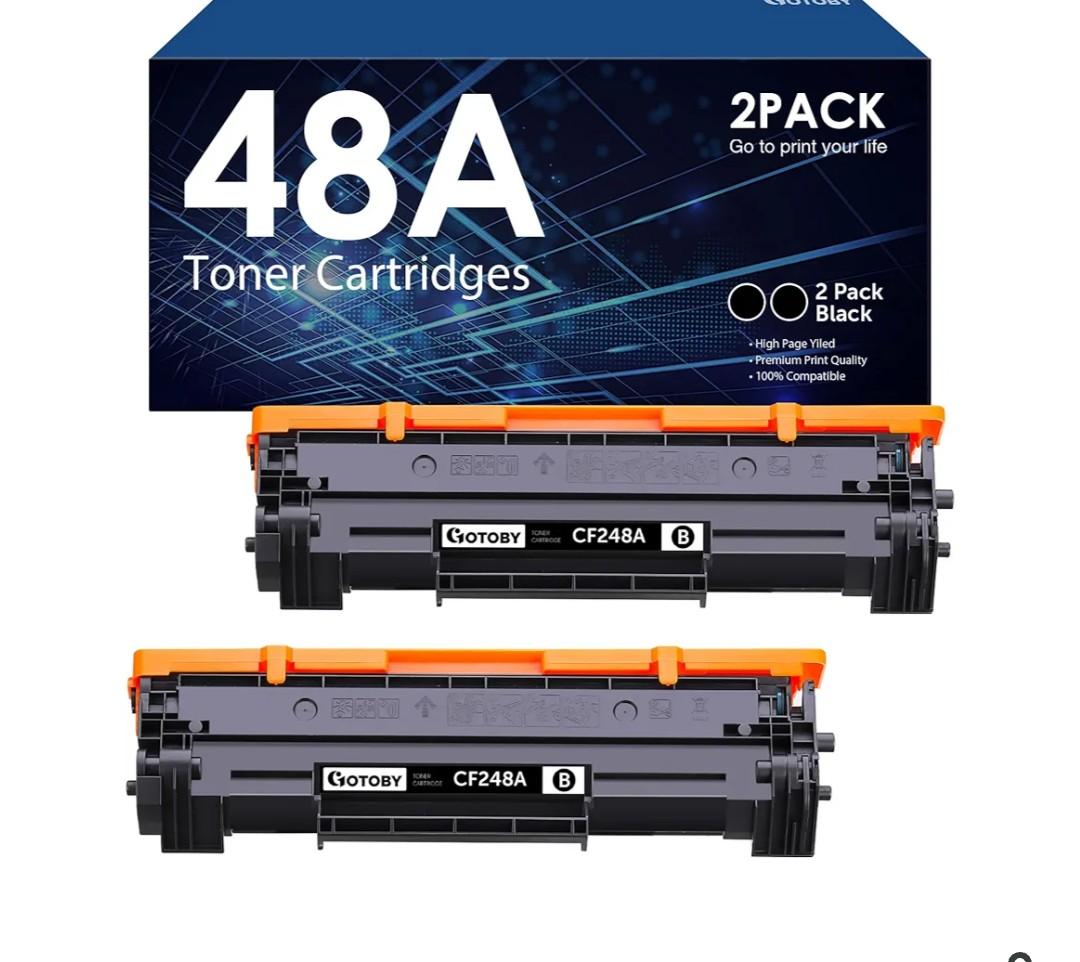 Compatible Toner Cartridge Replacement for HP 48A CF248A for Pro M15w M15a M16w M16a M28w M28a M29w M29a M30w M31w Printer (Black, 2 Pack) Compatible Toner Cartridge Replacement for HP 48A CF248A for Pro M15w M15a M16w M16a M28w M28a M29w M29a M30w M31w Printer (Black, 2 Pack)
