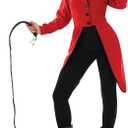 fun shack Red Ringmaster Jacket Women, Circus Ringmaster Costume Women, Women Lion Tamer Costume, Ringleader Costume Women, Medium