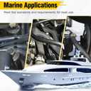 1/4" Marine Fuel Line Hose - 25 FT SAE J1527 Type A1-15 Rubber Fuel Line for Boats, Outboards & Marine Engines