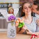 Gifts for Wife, Angel Figurine, Purple, Wedding, Birthday, Anniversary, Valentine's Day Gift, Handmade Resin, 1.5" x 1.5" x 5.1"