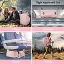 Taygeer Laptop Backpack for Women, Large Travel Backpack with 17.3 inch Laptop Compartment, TSA Friendly 40l Carry On Mochila, Daypack Business Computer Bag for Office Work Travel Essentials, Pink
