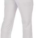 Champro Unisex Adult Triple Crown 2.0 Open Bottom Baseball Pants (White, M)
