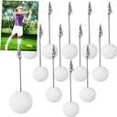Jetec 12 Pcs Resin Sports Ball Base Memo Clips with Alligator Wire Table Number Card Place Holders Photo Stand for Office Menu Wedding Party Events Decoration(Golf)
