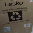 Lasko Oscillating Cyclone Pedestal Fan, Adjustable Height, Timer, Remote Control, 3 Speeds, for Bedroom, Living Room, Home Office, 18", Black, 1843