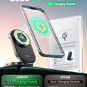 Qi2 3 in 1 Wireless Charging Station,JOYROOM 15W Fast Wireless Charger Stand for iPhone 16/15/14/13, Apple Watch, AirPods, Magnetic Foldable for MagSafe Charger for Multiple Devices (with 30w Adapter)