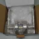 Bathroom Indicator Privacy Door Lock, Vacant Occupied Lock, Large Vacant or In-Use Door Handle, ANSI Grade 2 Commercial Grade, Satin Chrome