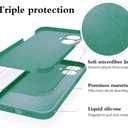 Compatible with Realme C55 Case Silicone Liquid Dark Green, Soft Smooth Touch for Realme C55 Phone Case Silicone Shockproof Thin Cover (Dark Green)