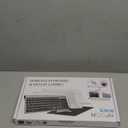 Wireless Keyboard and Mouse with Mouse Pad Ultra Slim Combo, MOOJAY 2.4G USB Quiet Compact Scissor Switch Keyboard Mice Set with Cover, 2 AA and 2 AAA Batteries, for Laptop/PC/Windows - Gray Black