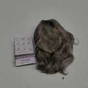 Matthia Short Curly Wavy Bob Wigs for White Women Ombre Grey Ash Blonde Bob Synthetic Wavy Wig with Dark Roots Short Hair Realistic Wigs for Women (Ombre Grey Mixed Brown)