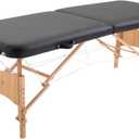 Sierra Comfort Basic Portable Massage Table, Black, Standard