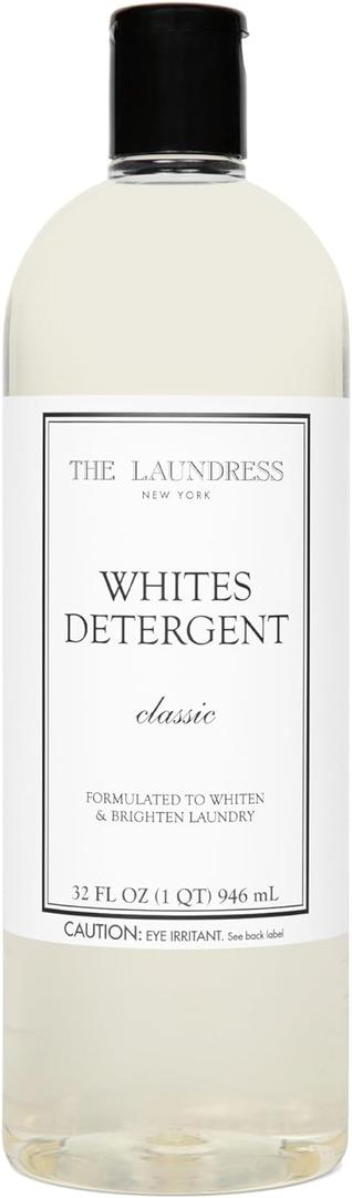 The Laundress Whites Detergent, Concentrated Laundry Detergent Liquid, Whiten & Brighten Clothes, Tough on Stains, Classic Scent, 32 oz. (32 Fl Oz (Pack of 1))