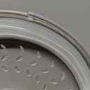 2 in 1, Aidacom Microwave Place Mat & Food Cover- Mat as Bowl Holder, for Splatter Guard, Multi-use: Silicone Trivet, Pot Holders, Drying, Baking, Utensils Rest for Kitchen Counter, Grey 