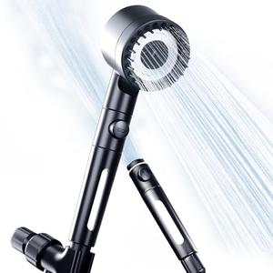Filtered Shower Head with Handheld, Black High Pressure Shower Head with Hose, Removable 3+1 Spray Modes Filtered Showerhead for Hard Water, Power Wash Showerhead to Clean Tub, Tile & Pet Bath