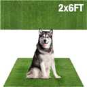 GLOBREEN Grass Pad for Dog Large Size - 2FTx6FT, Dog Potty Training Turf, Indoor Outdoor Pets Pee Fake Grass for Balcony Patio Yard