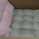 Chair Cushions for Dining Chairs Set of 4 Kitchen Seat Cushions Indoor Textured Seat Pad with Ties for Dining Office Living Room( 18 x 18 Light Pink), Kitchen Seating, Vintage Style Cushions, Elegant Chair Pads, Chair Topper Pads