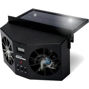 KAGOR Car Window Fan Solar Powered, Solar Car Fan, Energy Saving Air Vent Air Purifiers Car Ventilator, Car Exhaust Fan, Car Radiator Fan, Solar Car Front/Rear Window Exhaust Fan