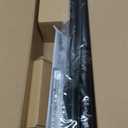 TONIAL Curtain Rods for Windows 48 to 84 Inch(4 to 7 ft), Telescoping Splicing 3/4 Single Rods 32 to 86 Inch(2.6 to 7.2 ft) Decorative Drapery Rod with Translucent Diamond Finial, Black