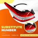 Left Side Outer Tail Light Assembly Compatible with Sentra 2013 2014 2015 Driver Side Rear Taillight Taillamp 265553SG0A NI2804100