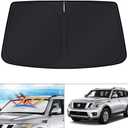 KUST Windshield Sun Shade for 2017-2025 2026 Nissan Armada Accessories Custom Fit Sunshade Window Sun Visor Protector Foldable Blocks UV Rays Keep Car Cooler