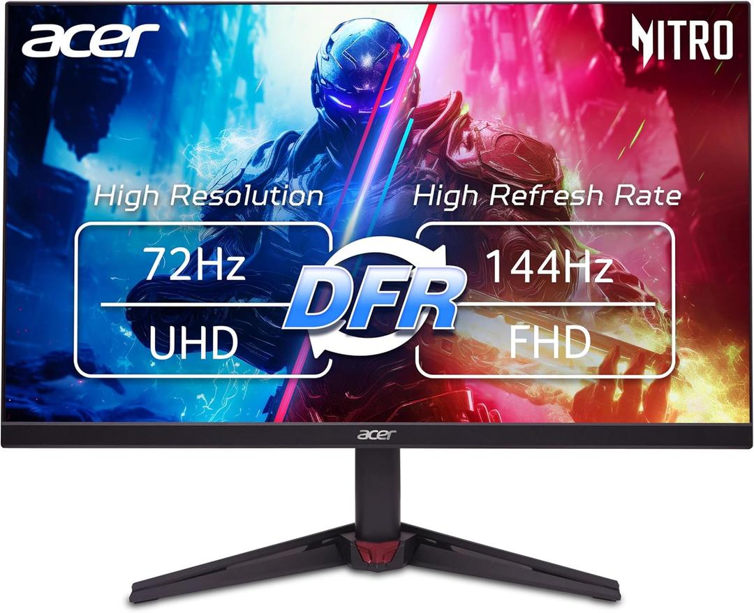 Acer Nitro 27in 4K 3840x2160 IPS 72Hz DFR 144Hz Gaming Monitor VG270K L1