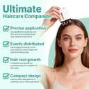 Hair Oil Applicator - 6ML Multi Function Electric Scalp IPX5 Massaging Comb Scalp Brush for Home, Travel (White)