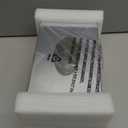 Creative Scents Estella Rectangle Tissue Box Cover  White Tissue Box Holder Rectangular  Decorative Tissue Holder for Bathroom  Elegant White Bathroom Accessories Decor