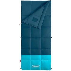 Coleman Kompact Sleeping Bag, Indoor/Outdoor Lightweight Sleeping Bag for Adults, 20F/30F/40F Options for Camping, Hiking, Backpacking with Included Compression Sack (Normal, Space Blue)