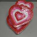 3 x 50 Pcs Valentine's Day Paper Plates Disposable Plates Red Pink Heart Shaped 8.6 x 9.3 Inch Decorative Tableware Dessert Plate for Wedding Anniversary Party Tableware Supplies
