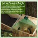 Smart Squirrel Box with Solar Powered Camera, 2K HD Wi-Fi Pet Camera, Auto Detection & Night Vision, Secure Outdoor Nesting House for Squirrels with Reinforced Casing, App Control (2.4GHz Only)