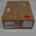 Masupu Nightstand,Mid-Century Modern Bedside Table with 2 Storage Drawer,Small Gold Frame Side End Table for Bedroom,Living Room, Black