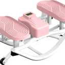 Rock Stepper Side to Side Exercise Machine, Rocking Stepper for Home Gym with LCD Display & Resistance Bands, Low-Impact Step Rocker Workout Equipment Supports 330 lbs