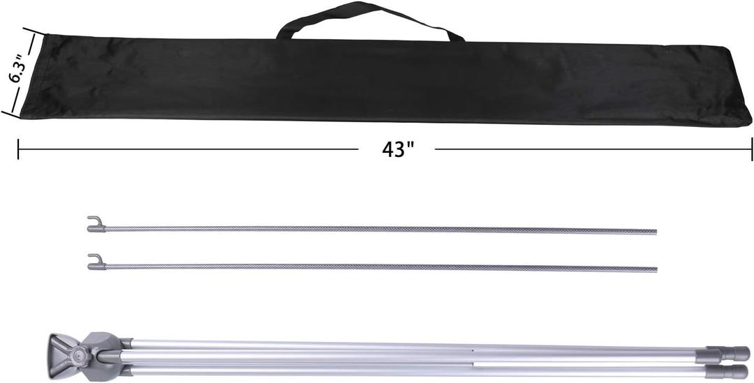 SUERUI Adjustable X Banner Stand Fits Any Banner Size Width 23" to 32" and Height 63" to 78",Portable Retractable Banner Holder with Carrying Bag - Customize Banner for Trade Show, Exhibition, 2 Pack