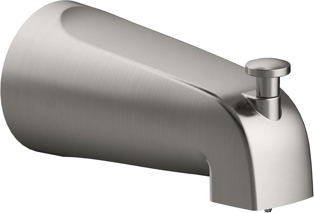 Design House 522573 Tub Pull-Up Diverter Spout, Satin Nickel