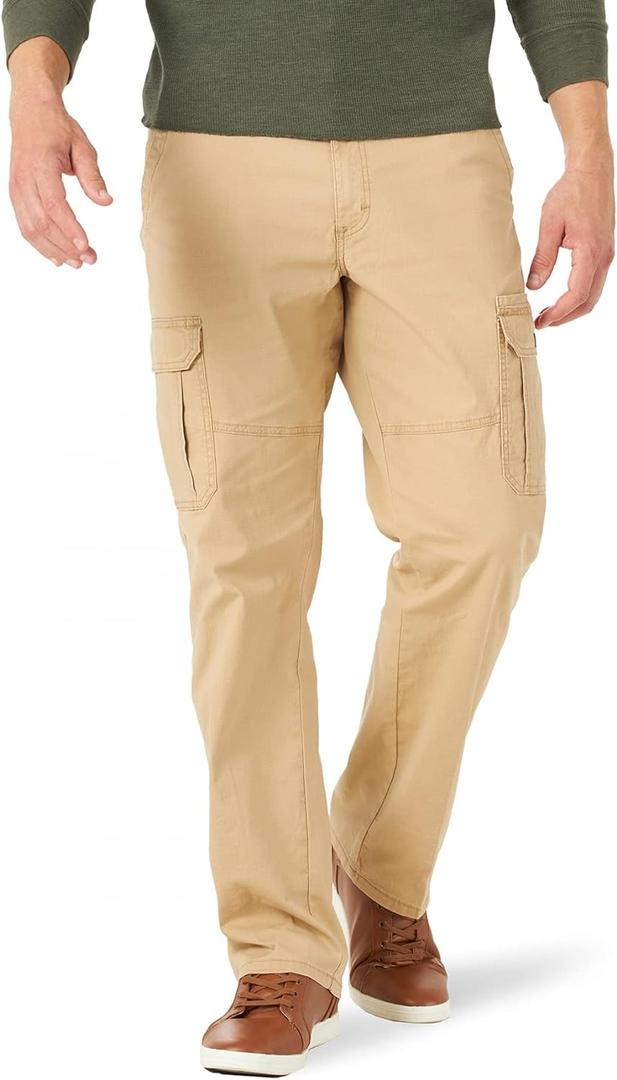 Wrangler Authentics Men's Relaxed Fit Stretch Cargo Pant (29W x 30L)
