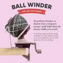 Knit Picks Yarn Ball Winder for Knitting and Crocheting (Purple)