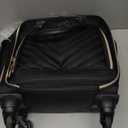 Kenneth Cole REACTION Chelsea Chevron Quilted Luggage, Black, Underseater, 17-Inch Carry On