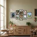 10 Pack Black Picture Frames Set, Gallery Wall Frame Set with Mat, Collage Photo Frames for Wall Mounting or Tabletop Display, Multi Sizes 8x10 5x7 4x6 for Living Room Bedroom Office
