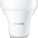 Philips LED Non-Dimmable A19 Frosted Light Bulb: 1500-Lumen, 5000-Kelvin, 14-Watt (100-Watt Equivalent), E26 Medium Screw Base, Daylight, 4-Pack, 455717